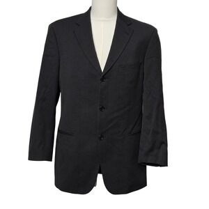 Hugo Boss Suit Jacket Mens 42R Gray Wool Einstein Sigma 3 Button Business Blazer